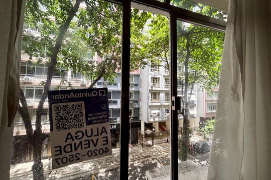 Placa de apartamento para alugar com 1 quarto, 80m² em Copacabana, Rio de Janeiro