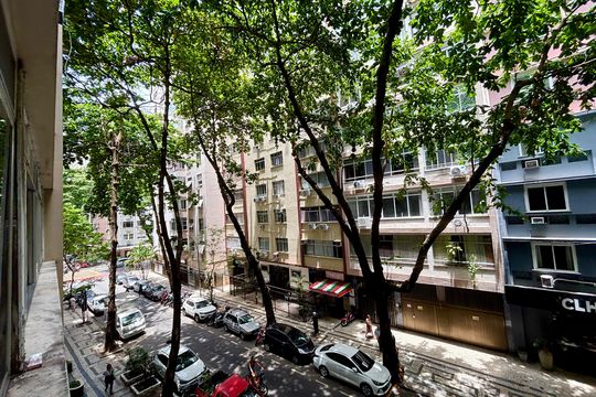 Sala - vista de apartamento para alugar com 1 quarto, 80m² em Copacabana, Rio de Janeiro