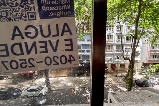 Placa de apartamento para alugar com 1 quarto, 80m² em Copacabana, Rio de Janeiro