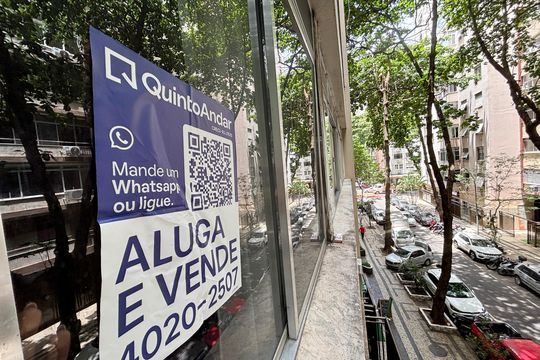 Placa de apartamento para alugar com 1 quarto, 80m² em Copacabana, Rio de Janeiro