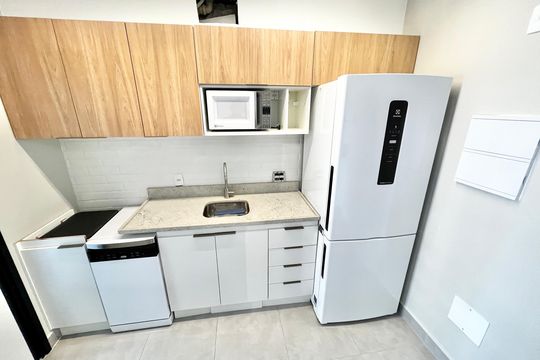 Cozinha de apartamento para alugar com 2 quartos, 47m² em Parque Mandaqui, São Paulo