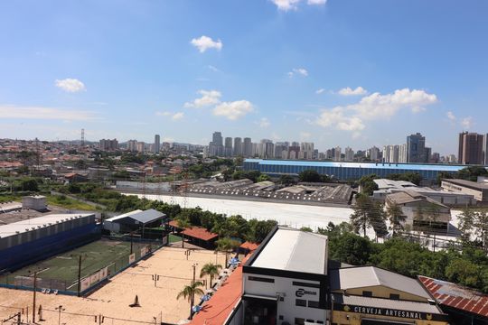 Quarto 1 Suíte  vista  de apartamento para alugar com 2 quartos, 58m² em Rudge Ramos, São Bernardo do Campo