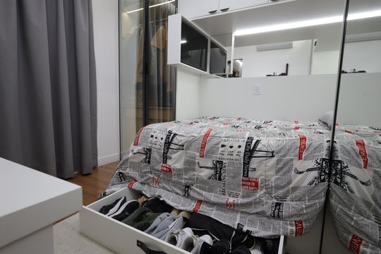 Suíte de apartamento à venda com 1 quarto, 39m² em Parque Fernanda, São Paulo