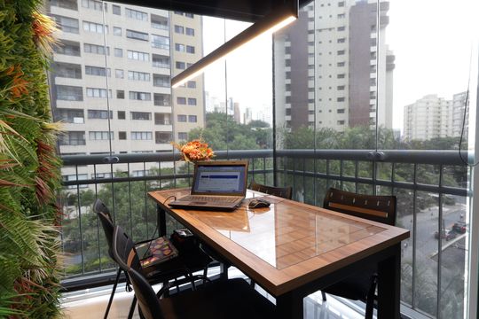 Varanda da Sala de apartamento à venda com 1 quarto, 39m² em Parque Fernanda, São Paulo