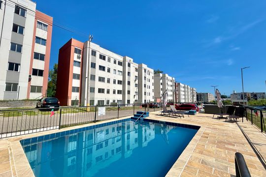 Área comum - Piscina de apartamento à venda com 2 quartos, 51m² em Feitoria, São Leopoldo