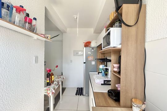 Cozinha de apartamento à venda com 2 quartos, 51m² em Feitoria, São Leopoldo