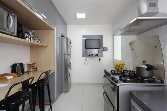Cozinha de apartamento para alugar com 3 quartos, 122m² em Vila Andrade, São Paulo