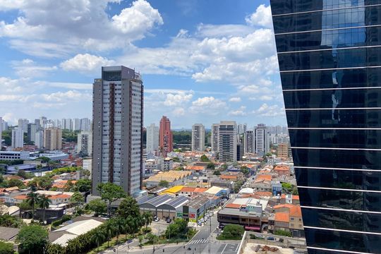 Vista da Suíte de apartamento para alugar com 3 quartos, 196m² em Chácara Santo Antônio (zona Sul), São Paulo