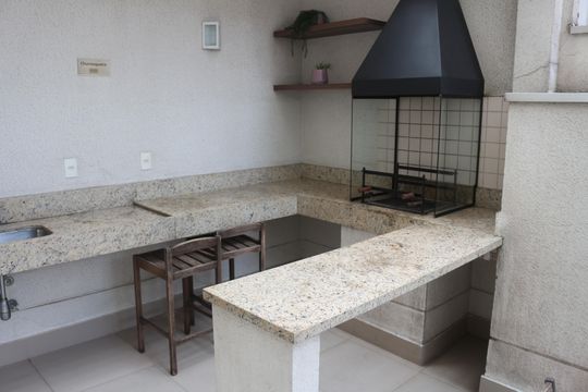 Área comum - Churrasqueira de apartamento à venda com 2 quartos, 60m² em Santa Paula, São Caetano do Sul