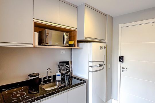 Cozinha de kitnet/studio à venda com 1 quarto, 25m² em Tatuapé, São Paulo