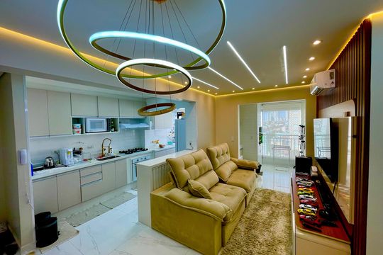 Sala de apartamento à venda com 2 quartos, 70m² em Vila Progresso, Guarulhos