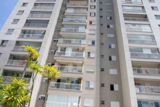 Fachada do bloco de apartamento à venda com 2 quartos, 78m² em Centro, Diadema