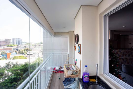 Varanda da Sala de apartamento à venda com 2 quartos, 78m² em Centro, Diadema