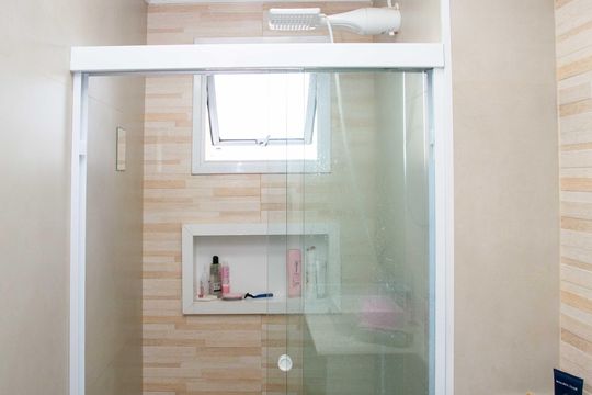 Banheiro da Suíte de apartamento à venda com 2 quartos, 78m² em Centro, Diadema