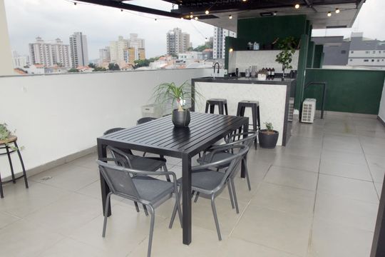 Cobertura de apartamento à venda com 3 quartos, 138m² em Vila Valparaíso, Santo André