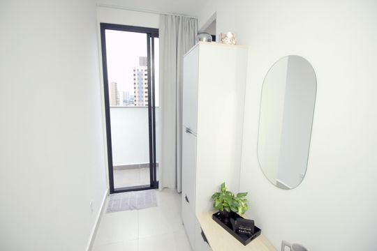 Corredor de apartamento à venda com 3 quartos, 138m² em Vila Valparaíso, Santo André
