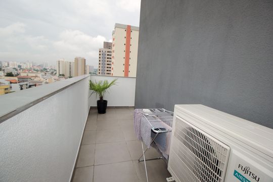 Sacada de apartamento à venda com 3 quartos, 138m² em Vila Valparaíso, Santo André