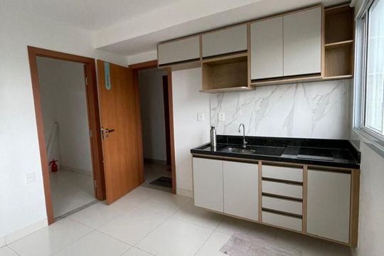 Cozinha de apartamento para alugar com 1 quarto, 24m² em Jardim Placaford, Salvador