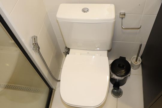 Banheiro  de apartamento à venda com 3 quartos, 114m² em Consolação, São Paulo