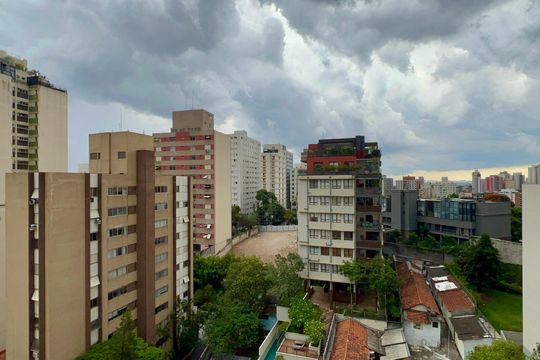 Varanda de apartamento à venda com 1 quarto, 34m² em Cerqueira César, São Paulo