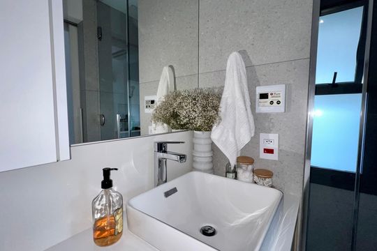 Banheiro da Suíte de apartamento à venda com 1 quarto, 34m² em Cerqueira César, São Paulo