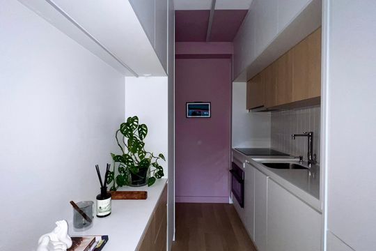 Cozinha de apartamento à venda com 1 quarto, 34m² em Cerqueira César, São Paulo