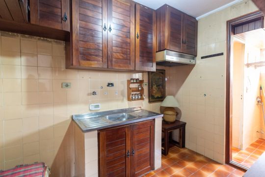 Cozinha de apartamento à venda com 3 quartos, 63m² em Jardim Taquaral, São Paulo