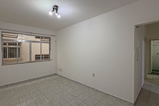 Sala de apartamento para alugar com 2 quartos, 70m² em Pompéia, Santos