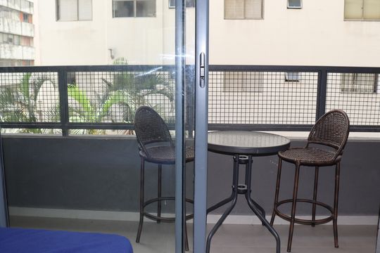 Varanda de kitnet/studio à venda com 1 quarto, 25m² em Consolação, São Paulo