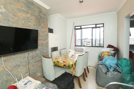 Sala de apartamento à venda com 1 quarto, 48m² em Parque Erasmo Assunção, Santo André