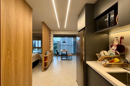 Cozinha de apartamento à venda com 1 quarto, 41m² em Chácara Santo Antônio (zona Sul), São Paulo