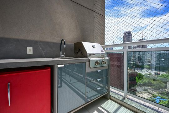 Varanda de apartamento à venda com 3 quartos, 162m² em Jardim Fonte do Morumbi, São Paulo