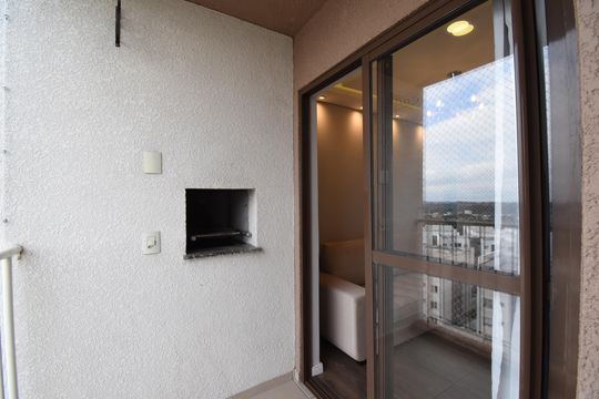 Sacada da Sala de apartamento para alugar com 2 quartos, 55m² em Santo Antônio, São José dos Pinhais