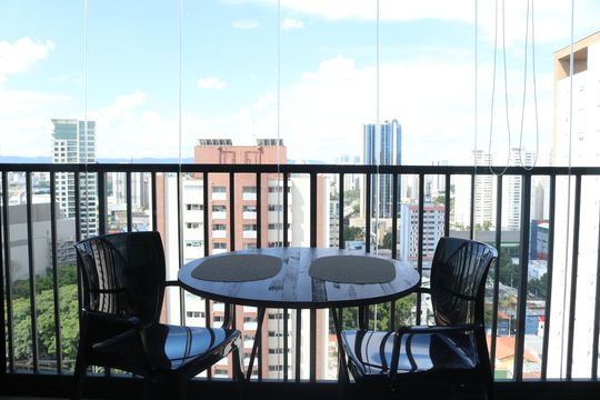 Varanda de kitnet/studio à venda com 1 quarto, 27m² em Água Branca, São Paulo