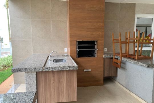 Área comum - Churrasqueira de apartamento para alugar com 2 quartos, 100m² em Parque das Oliveiras Ii, Ribeirão Preto