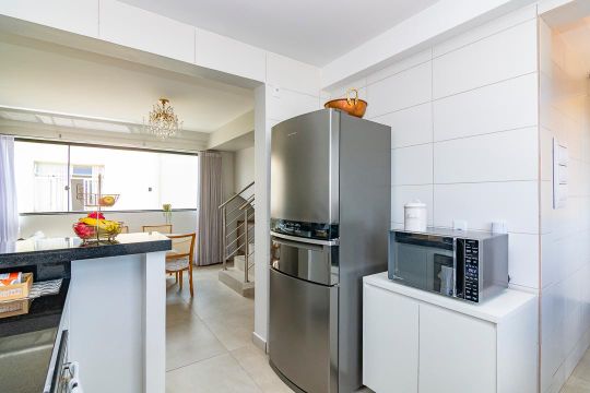 Cozinha de apartamento à venda com 3 quartos, 184m² em Minas Brasil, Belo Horizonte