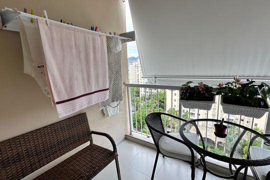 Varanda de apartamento para alugar com 3 quartos, 75m² em Recreio dos Bandeirantes, Rio de Janeiro
