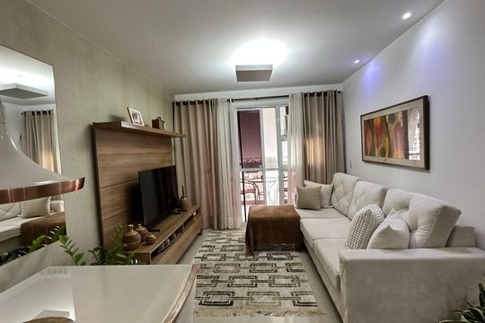 Sala de apartamento para alugar com 3 quartos, 75m² em Recreio dos Bandeirantes, Rio de Janeiro