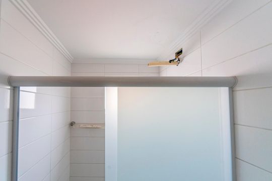 Banheiro do Quarto 2 de apartamento à venda com 2 quartos, 47m² em Parque Novo Oratório, Santo André