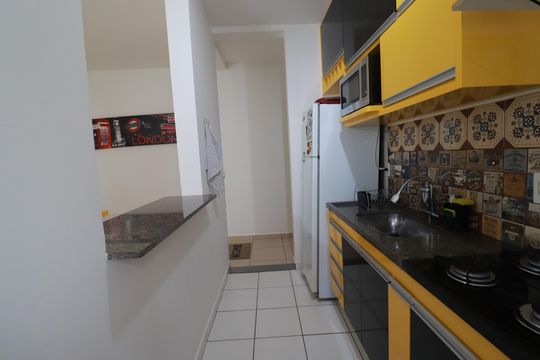 Cozinha  de apartamento para alugar com 2 quartos, 47m² em City Ribeirão, Ribeirão Preto