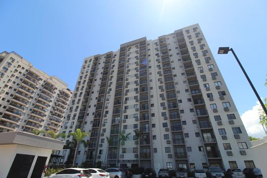 Fachada de apartamento à venda com 1 quarto, 35m² em Jacarepaguá, Rio de Janeiro