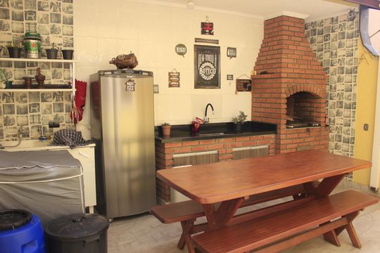 Espaço Gourmet de casa à venda com 3 quartos, 158m² em Jardim Bebedouro, Guarulhos