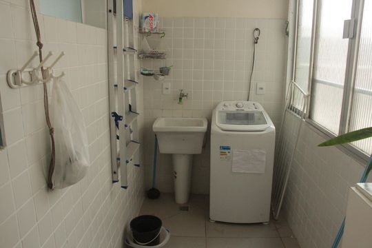 Área de Serviço de apartamento para alugar com 3 quartos, 116m² em José Menino, Santos