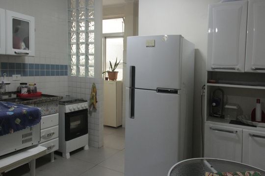 Cozinha de apartamento para alugar com 3 quartos, 116m² em José Menino, Santos