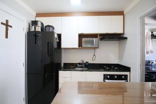 Cozinha de apartamento à venda com 1 quarto, 39m² em Vila Andrade, São Paulo
