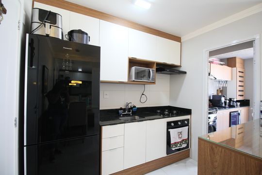Cozinha de apartamento à venda com 1 quarto, 39m² em Vila Andrade, São Paulo