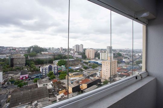 Varanda da Sala de apartamento à venda com 2 quartos, 51m² em Centro, Diadema