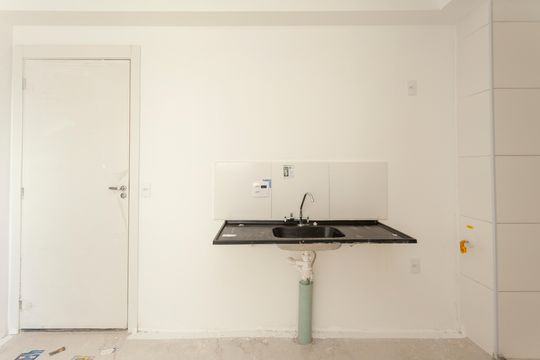 Cozinha de apartamento para alugar com 2 quartos, 35m² em Usina Piratininga, São Paulo