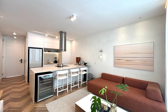 Sala de apartamento à venda com 1 quarto, 52m² em Jardim Botânico, Rio de Janeiro
