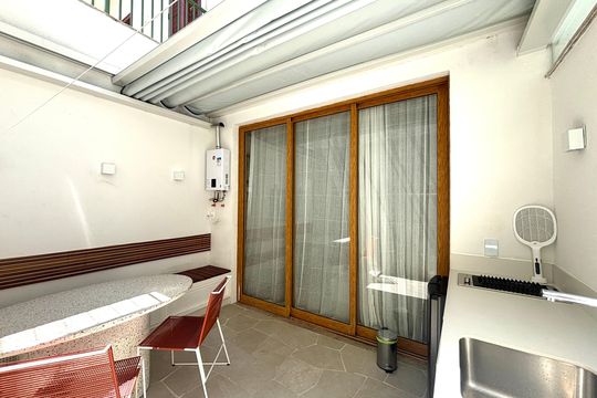 Varanda/serviço de apartamento à venda com 1 quarto, 52m² em Jardim Botânico, Rio de Janeiro